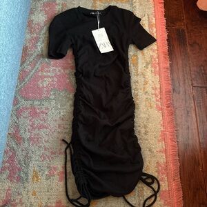 Zara ruched Mini dress